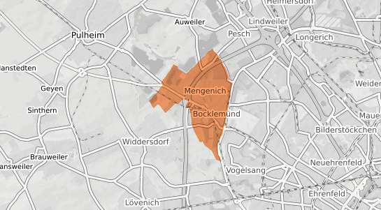 Mietspiegelkarte K&ouml;ln Bocklem&uuml;nd Mengenich